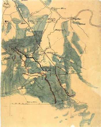 William H. Paine's Sketch of the Battle of the Wilderness, May 5 and 6, 1864, Number 1