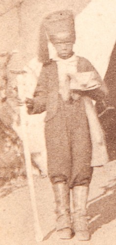 Detail of the African-American servant.