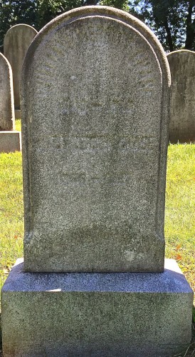 William Merritt Chase's gravestone at Green-Wood. It has not aged well. His favorite model, his wife, Alice Gerson Chase, is buried next to him.