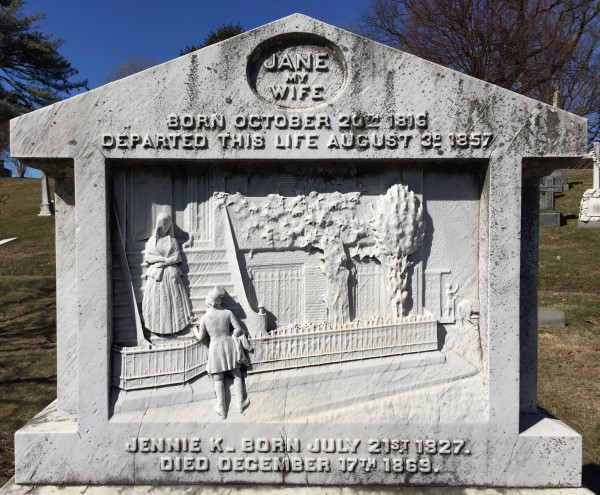 Detail of the Griffith Monument. It dates from 1858.