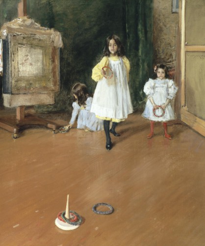 The Ring Toss William Merritt Chase (American, 1849–1916) about 1896 Oil on canvas *The Halff Collection *Courtesy, Museum of Fine Arts, Boston