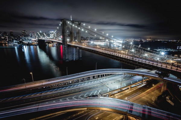 The Brooklyn Bridge--and its ramps.