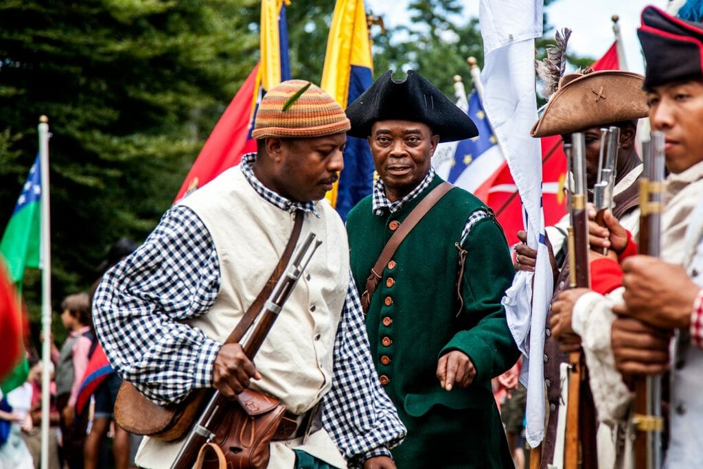 battle of brooklyn reenactors