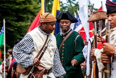 battle of brooklyn reenactors