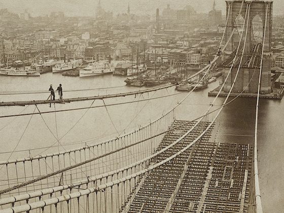 brooklyn bridge construction