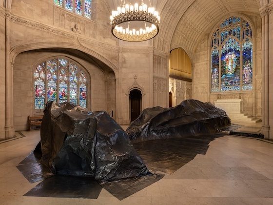 site specific lead sculpture chapel