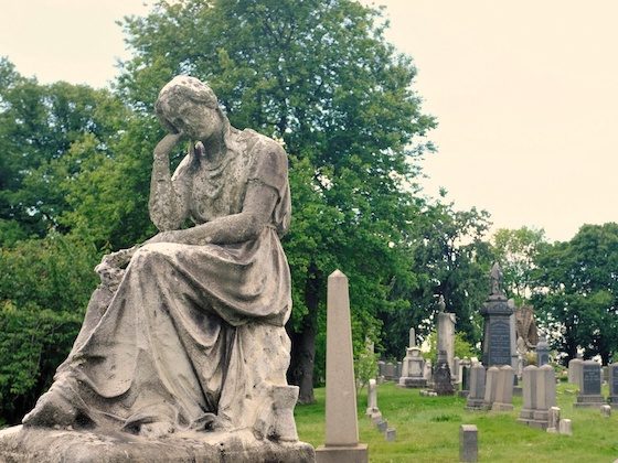 cemetery statue