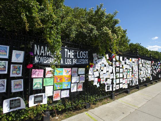 long view of memorial