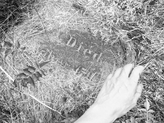 simple cemetery marker