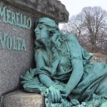 crying woman grave sculpture