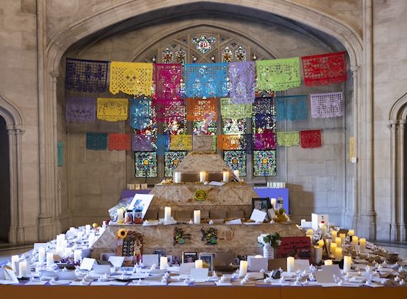 chapel ofrenda altar installation