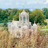 chapel with meadow grass