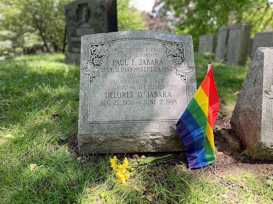 jabara grave pride flag